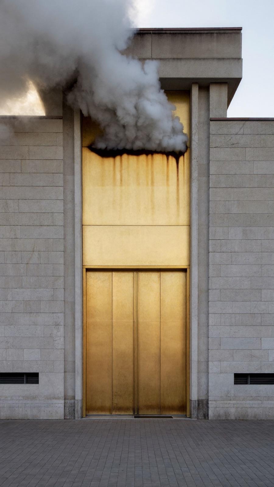 Ash Gallery wing at dawn after the smoke incident